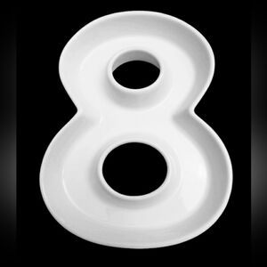 Sweese Porcelain Number 8 Party Decor Dish